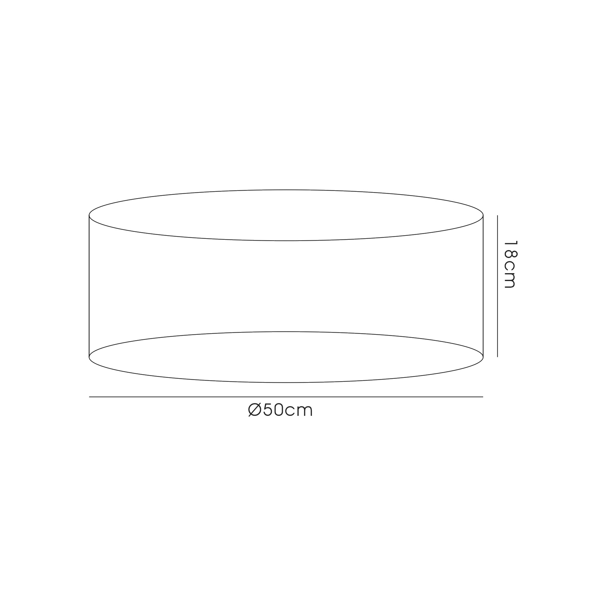 ILS31747CR  Freida Organza Pendant/Ceiling Shade Cream For IL31747/48/57/58, 500mmx180mm